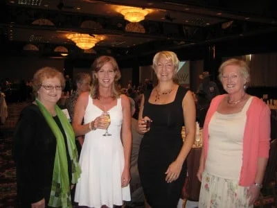 Author Candace Simar, Krista Rolrzen Soukup blue cottage Agency and Spur Award Banquet